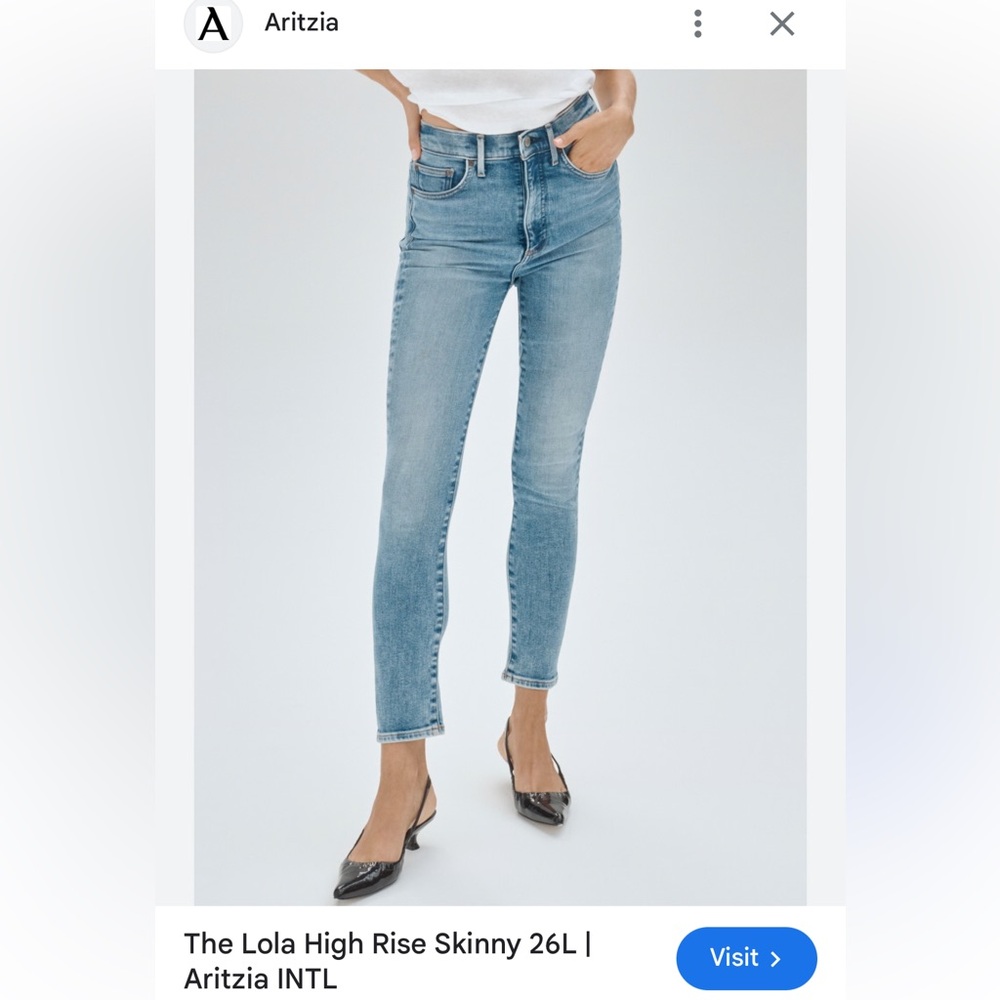 Denim Forum Lola High Rise Skinny Crop 26